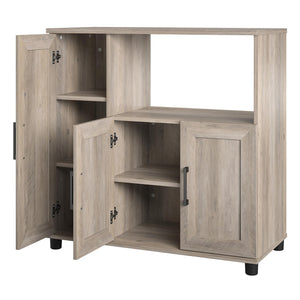 Systembuild Evolution Dwyer Microwave Stand - Gray Oak