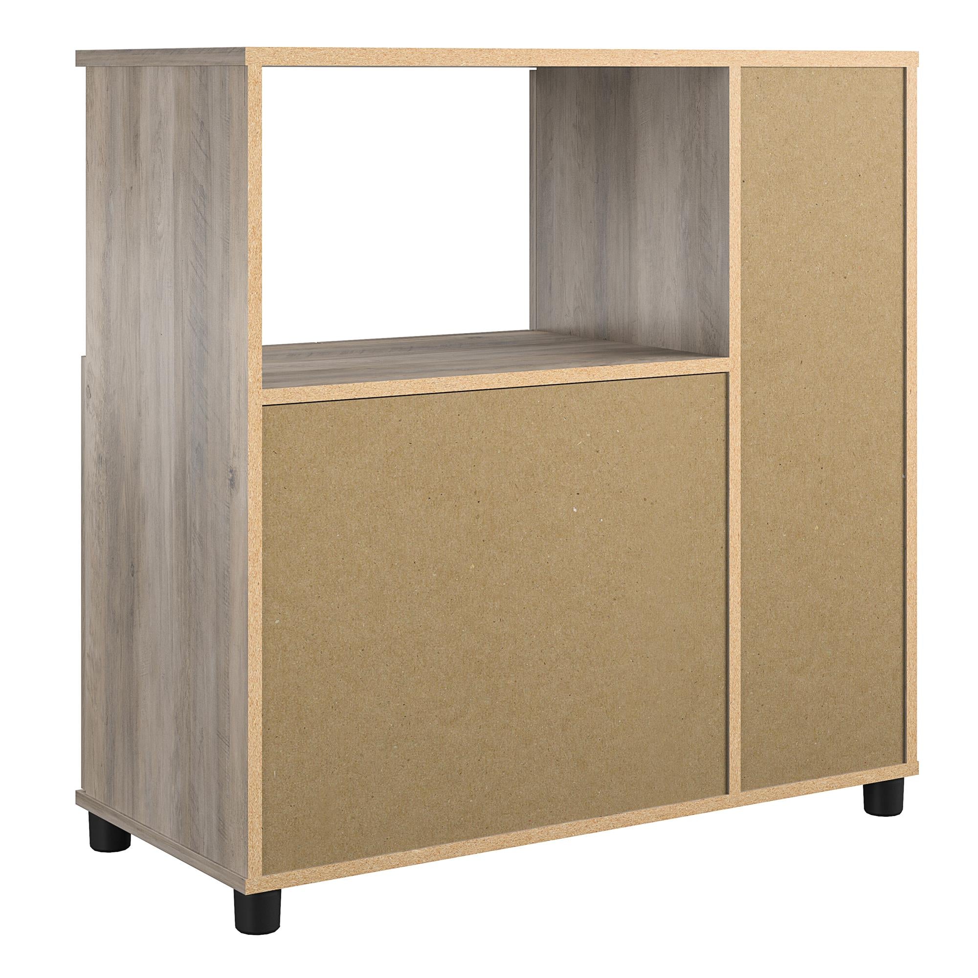 Systembuild Evolution Dwyer Microwave Stand - Gray Oak