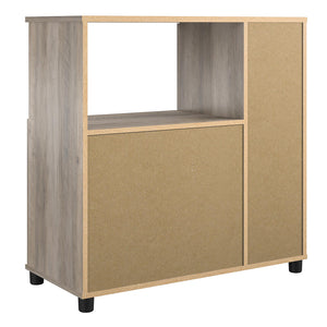 Systembuild Evolution Dwyer Microwave Stand - Gray Oak