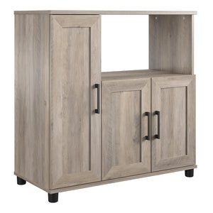 Systembuild Evolution Dwyer Microwave Stand - Gray Oak