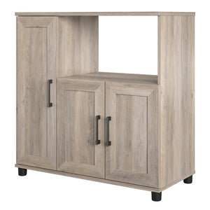 Systembuild Evolution Dwyer Microwave Stand - Gray Oak