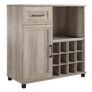 Systembuild Evolution Dwyer Bar Cabinet - Gray Oak