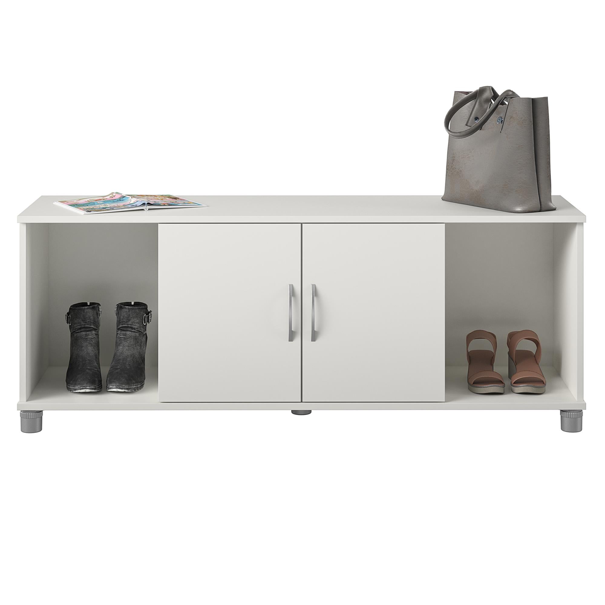 Systembuild Evolution Lory Shoe Storage Bench - White