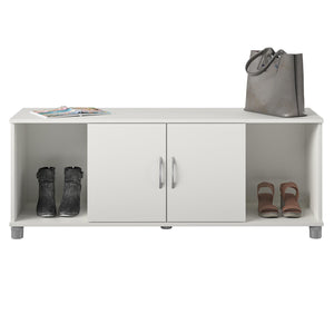 Systembuild Evolution Lory Shoe Storage Bench - White