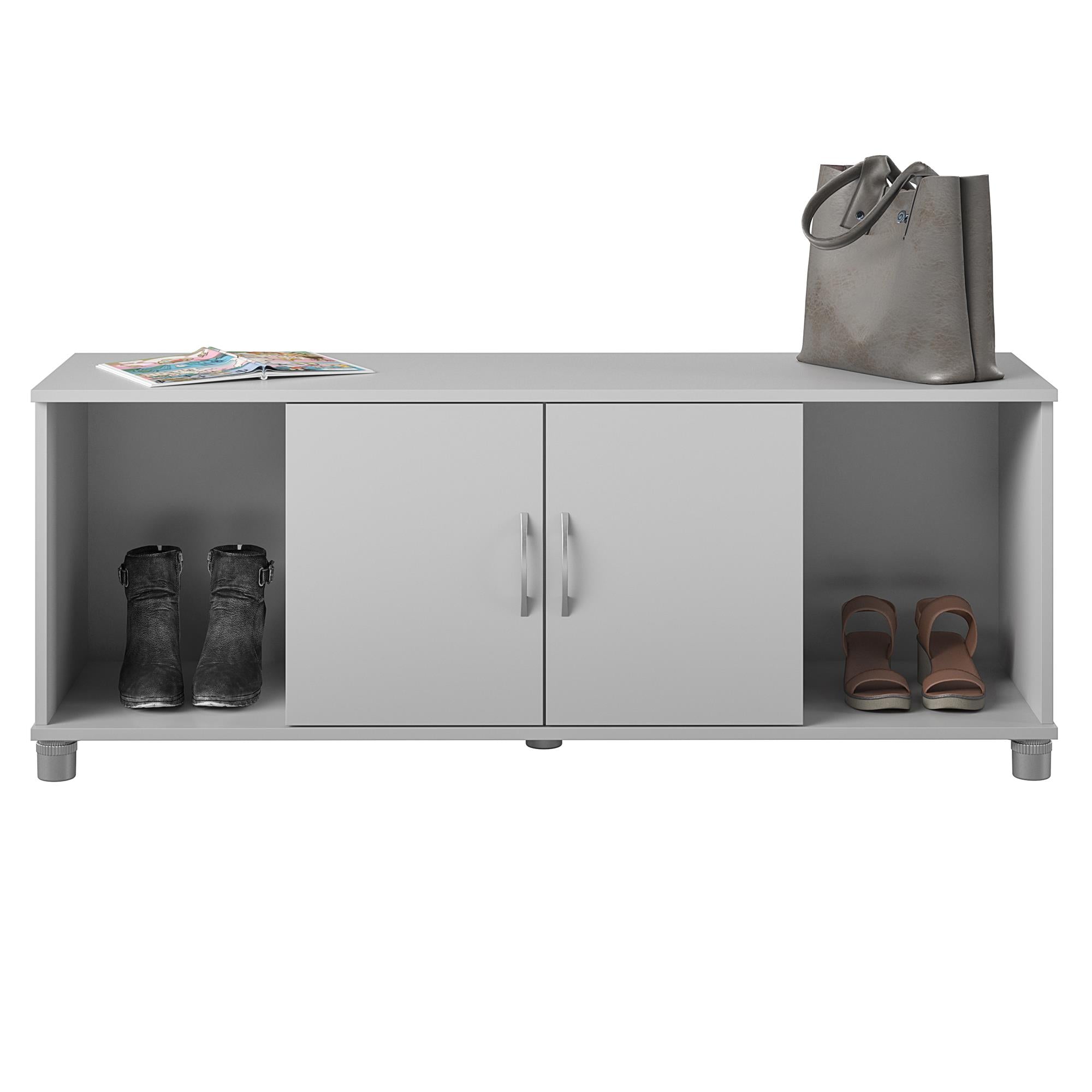 Systembuild Evolution Lory Shoe Storage Bench - Dove Gray