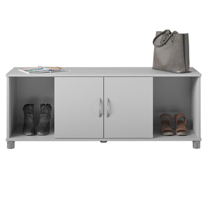 Systembuild Evolution Lory Shoe Storage Bench - Dove Gray