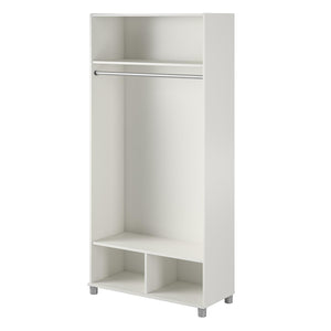Systembuild Evolution Lory 36" Wide Mudroom Cabinet - White