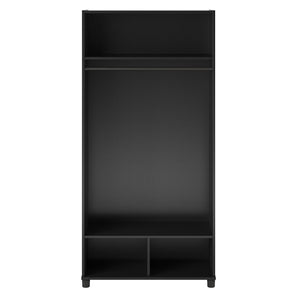 Systembuild Evolution Lory 36" Wide Mudroom Cabinet - Black