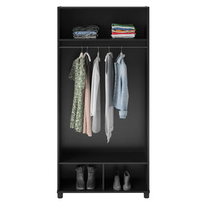 Systembuild Evolution Lory 36" Wide Mudroom Cabinet - Black