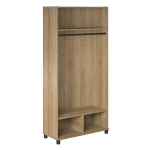 Systembuild Evolution Lory 36" Wide Mudroom Cabinet - Natural