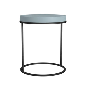 Cortney's Collection Perry Round Accent Table - Powder Blue