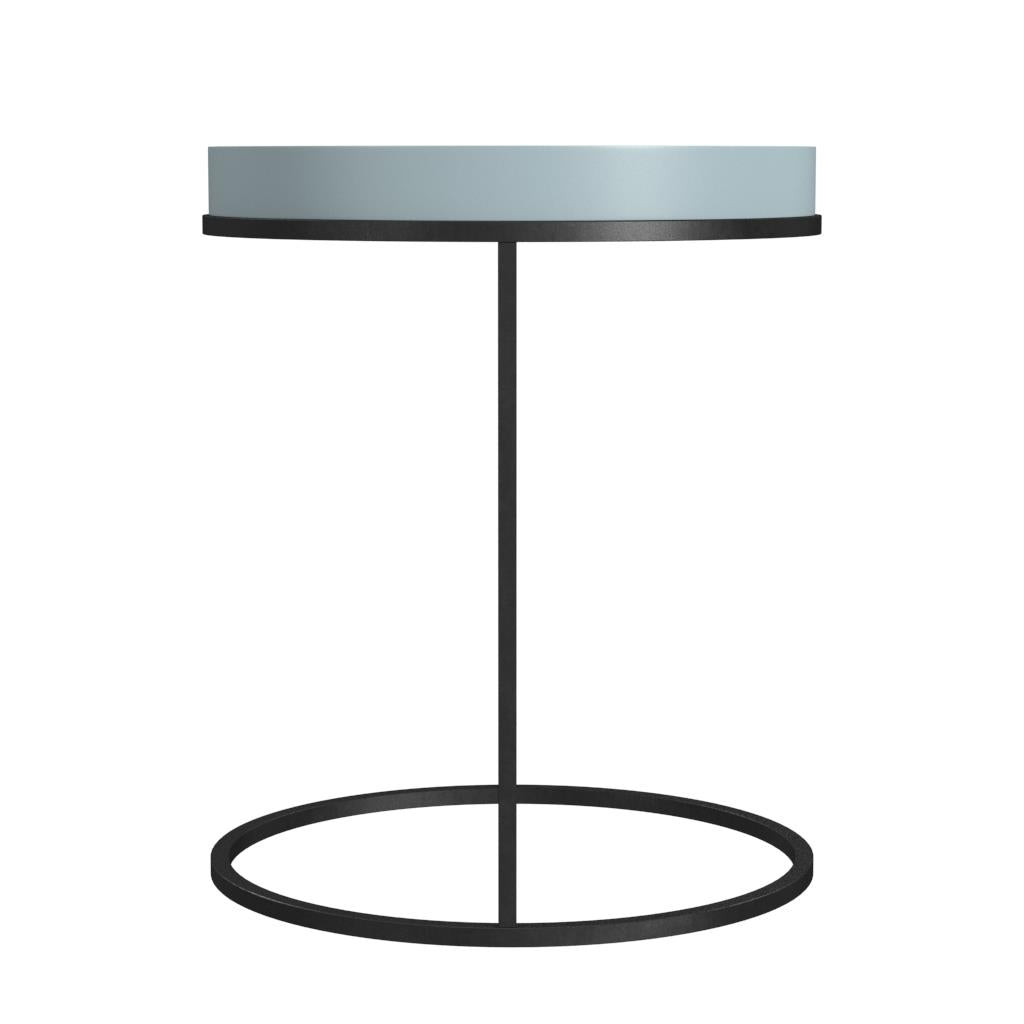 Cortney's Collection Perry Round Accent Table - Powder Blue