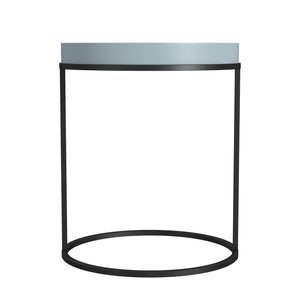 Cortney's Collection Perry Round Accent Table - Powder Blue