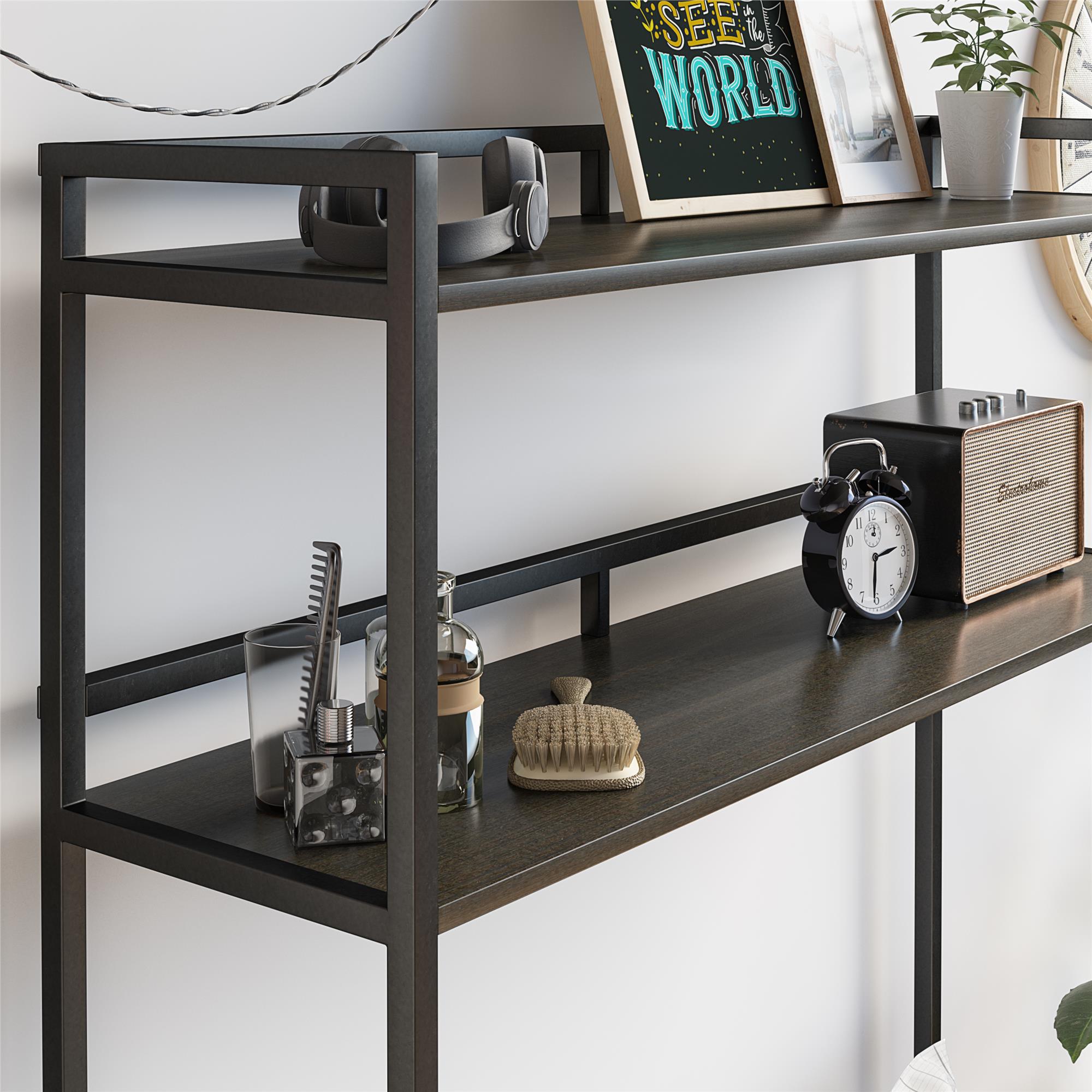 Novogratz Beverly Over-The-Bed Storage for Twin & XL Twin Beds - Espresso