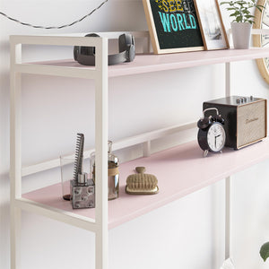 Novogratz Beverly Over-The-Bed Storage for Twin & XL Twin Beds - Light Pink