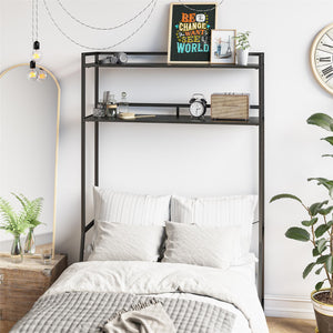 Novogratz Beverly Over-The-Bed Storage for Twin & XL Twin Beds - Black Oak