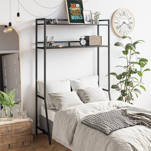 Novogratz Beverly Over-The-Bed Storage for Twin & XL Twin Beds - Black Oak