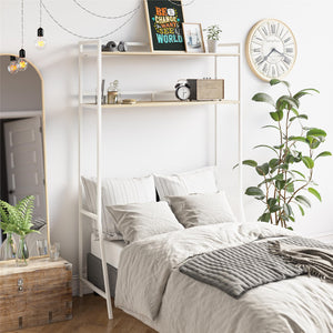 Novogratz Beverly Over-The-Bed Storage for Twin & XL Twin Beds - Blonde Oak