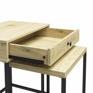 Ameriwood Home Brookville Nesting Side Tables - Natural