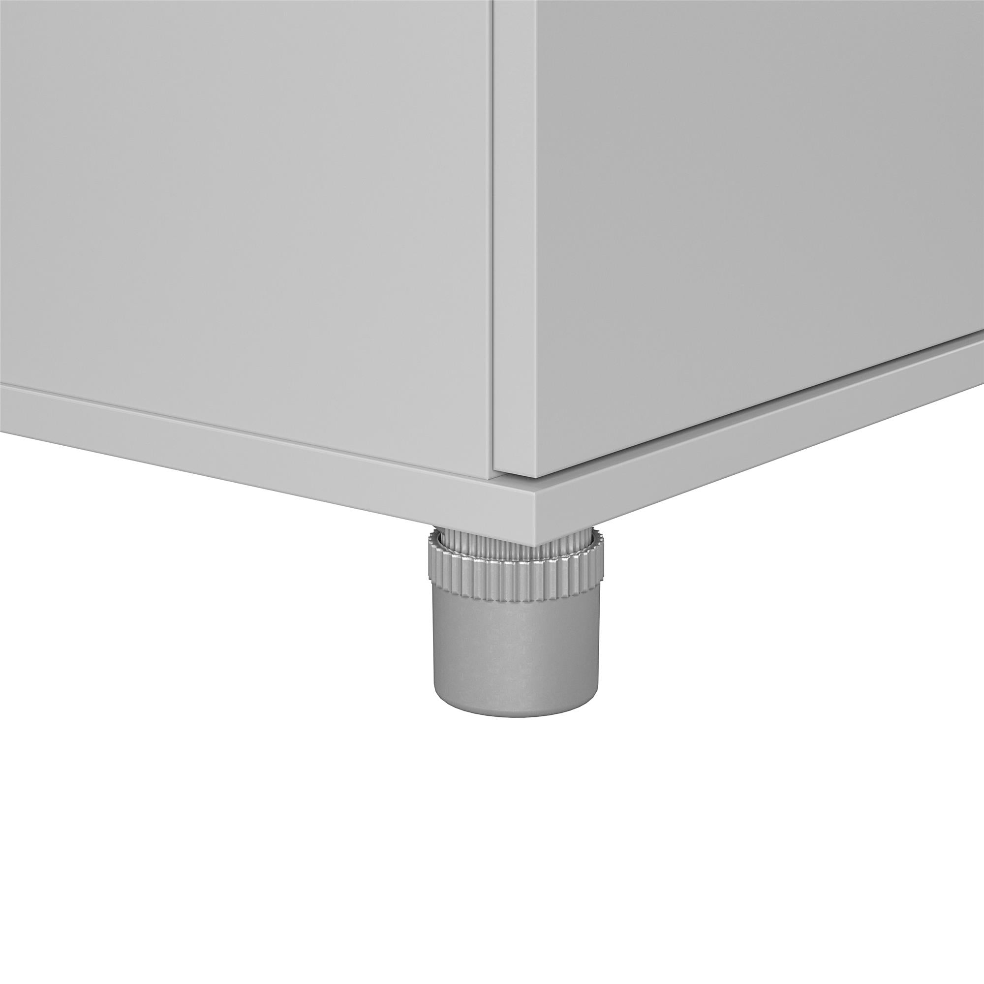 Systembuild Evolution Lory Hobby and Craft Desk with Storage Cabinet - Dove Gray