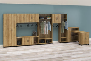 Systembuild Evolution Lory Hobby and Craft Desk with Storage Cabinet - Natural
