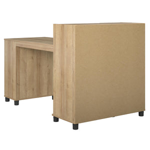 Systembuild Evolution Lory Hobby and Craft Desk with Storage Cabinet - Natural