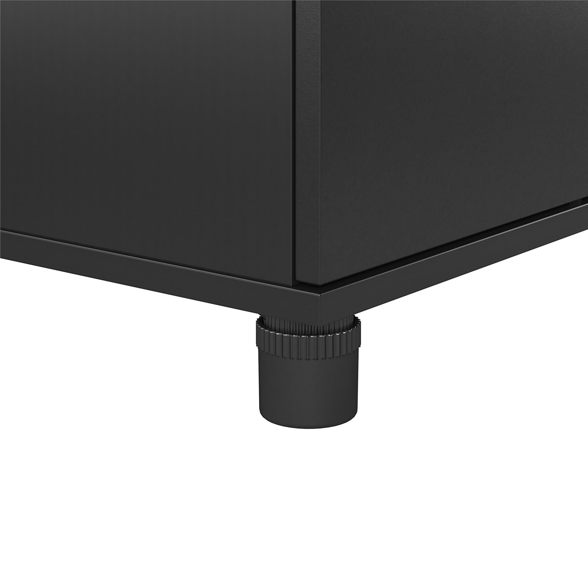 Systembuild Evolution Lory Hobby and Craft Desk with Storage Cabinet - Black