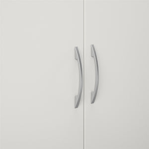 Systembuild Evolution Lory Hobby and Craft Desk with Storage Cabinet - White