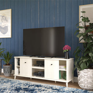 Ameriwood Home Farnsworth TV Stand for TVs up to 55" - Ivory Oak