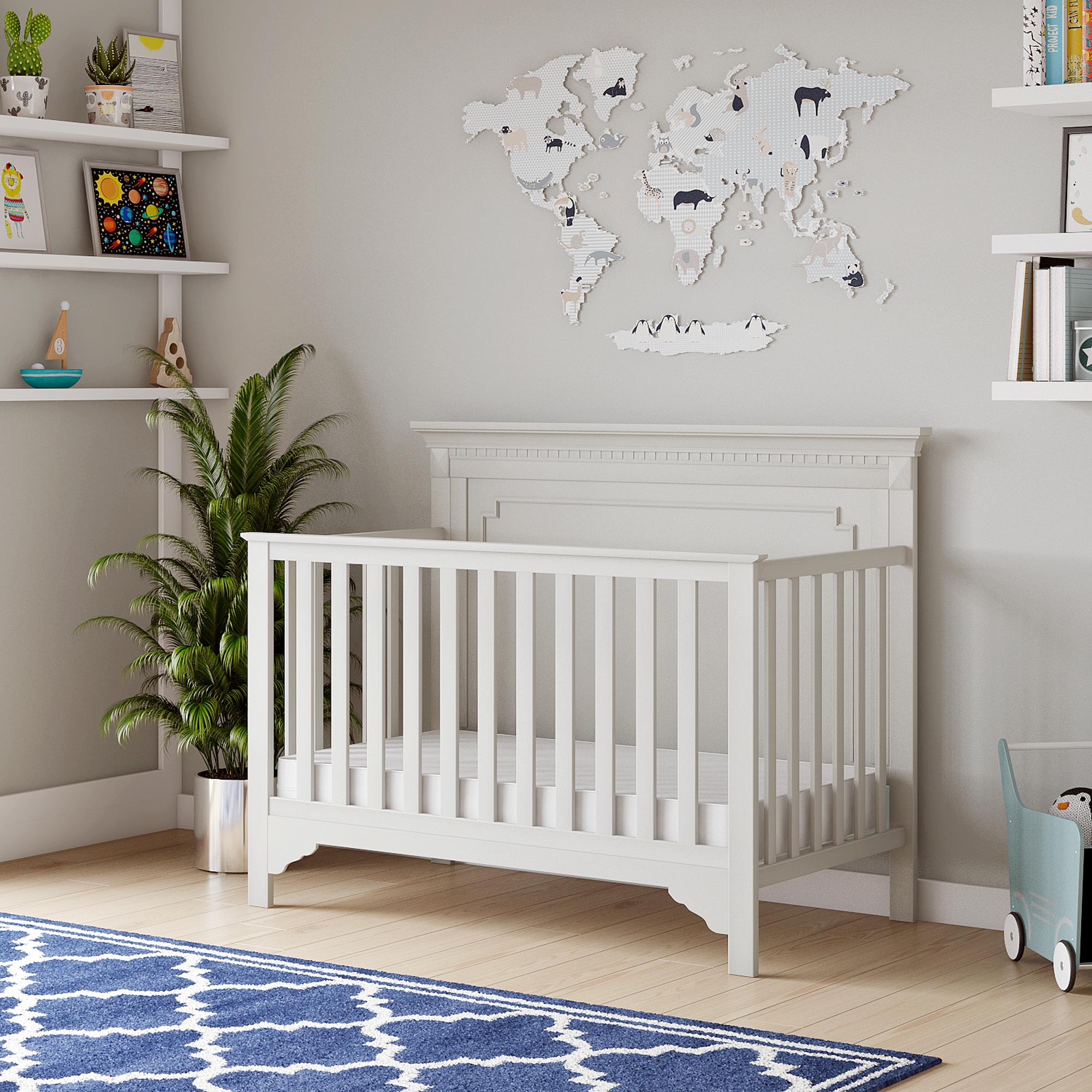Safety 1st Cozy Snuggles Deluxe Dual 2-in-1 Baby Crib and Toddler Mattress - White - Crib & Toddler Mattress