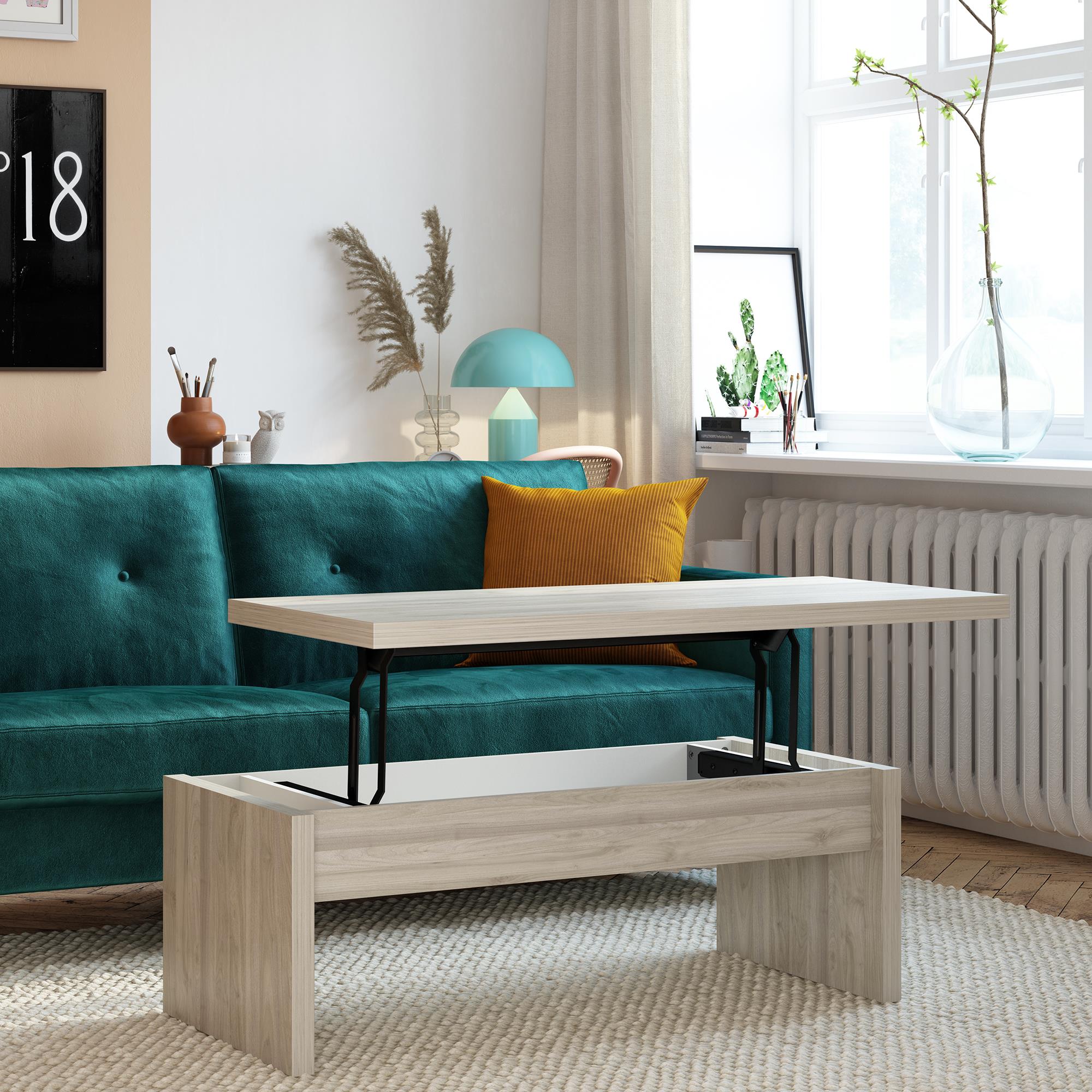 Mr. Kate Winston Lift Top Coffee Table - Light Walnut