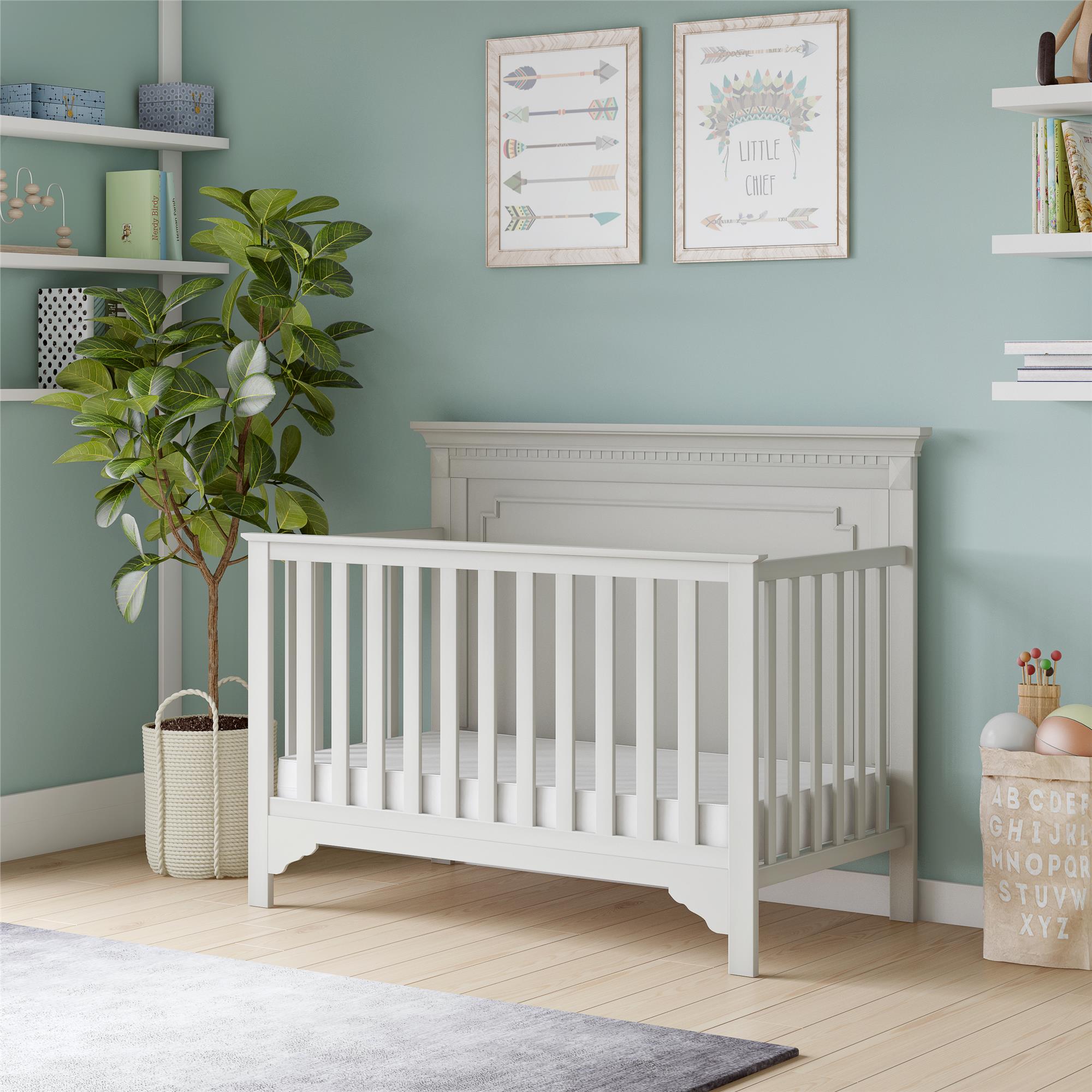 Safety 1st Little Snuggles Deluxe Dual 2-in-1 Baby Crib and Toddler Mattress - White - Crib & Toddler Mattress