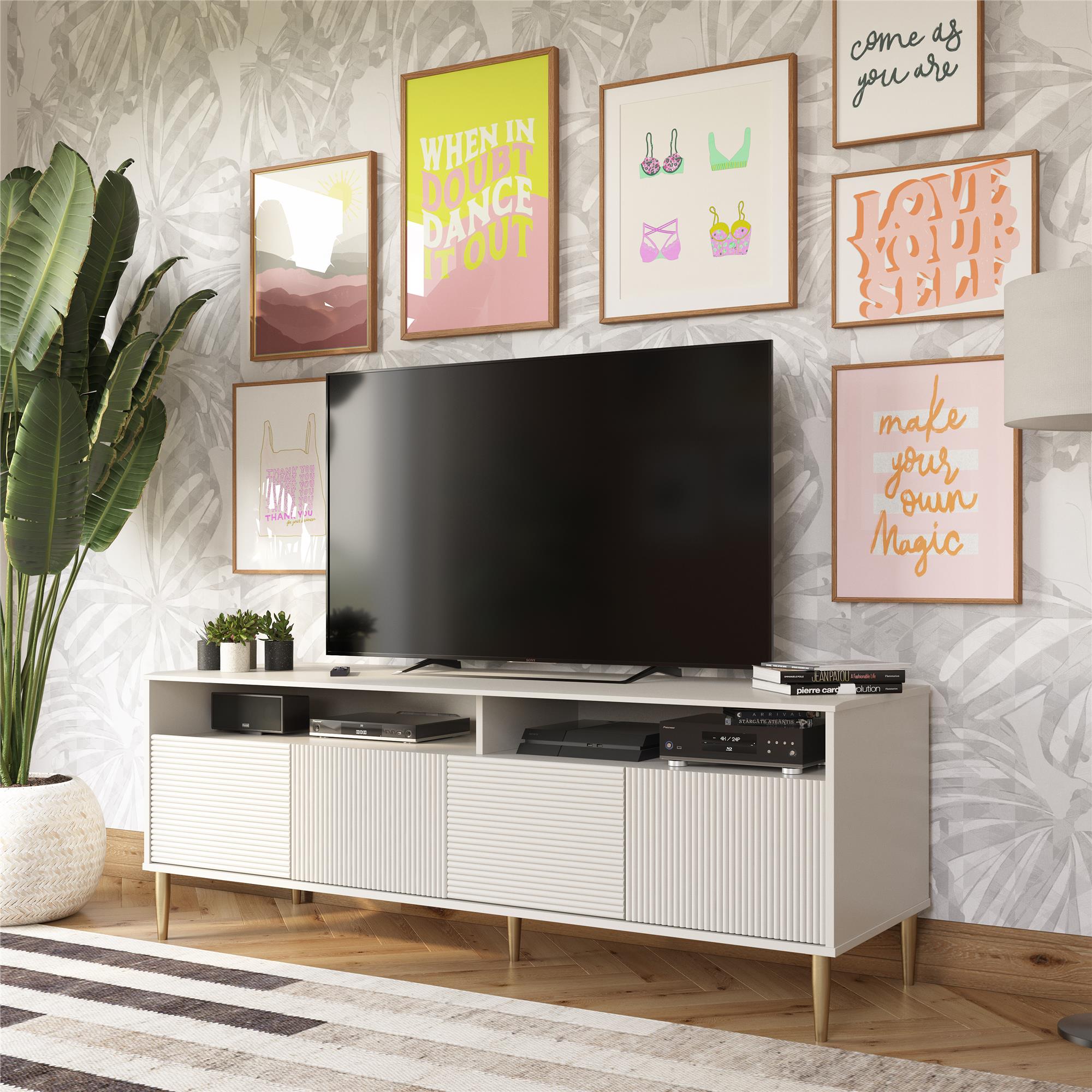 Mr. Kate Daphne TV Console  - Taupe