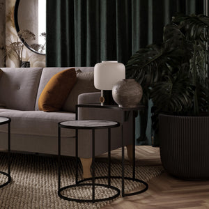 Mr. Kate Moon Phases Nesting End Tables - White marble