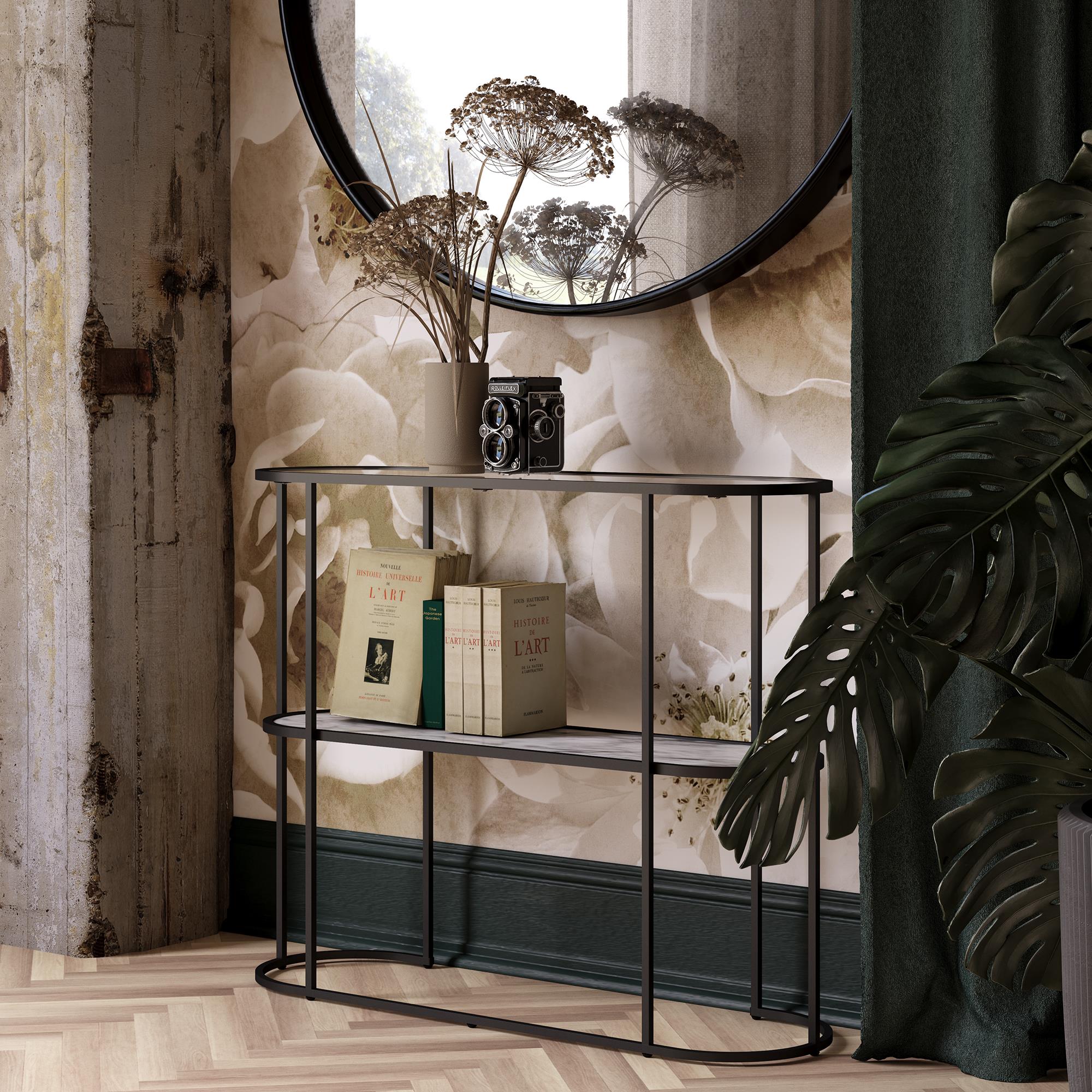 Mr. Kate Moon Phases Console Table - White marble