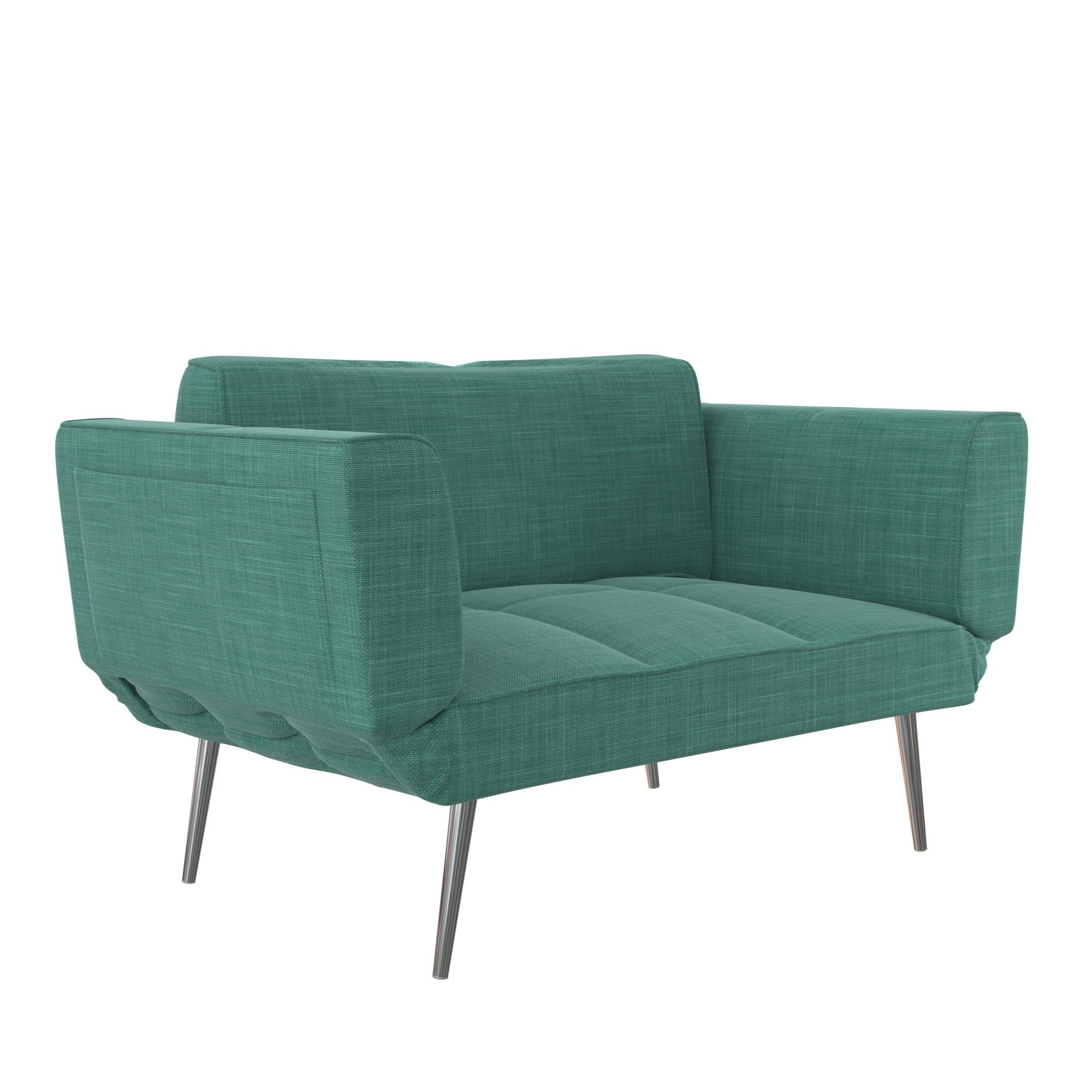DHP Euro Futon with Magazine Storage - Teal