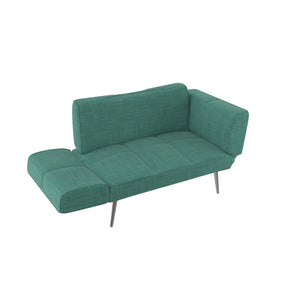 DHP Euro Futon with Magazine Storage - Teal