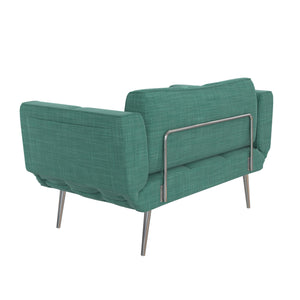 DHP Euro Futon with Magazine Storage - Teal