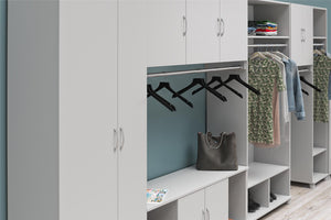 Systembuild Evolution Lory 18" Wide Mudroom Cabinet - Dove Gray