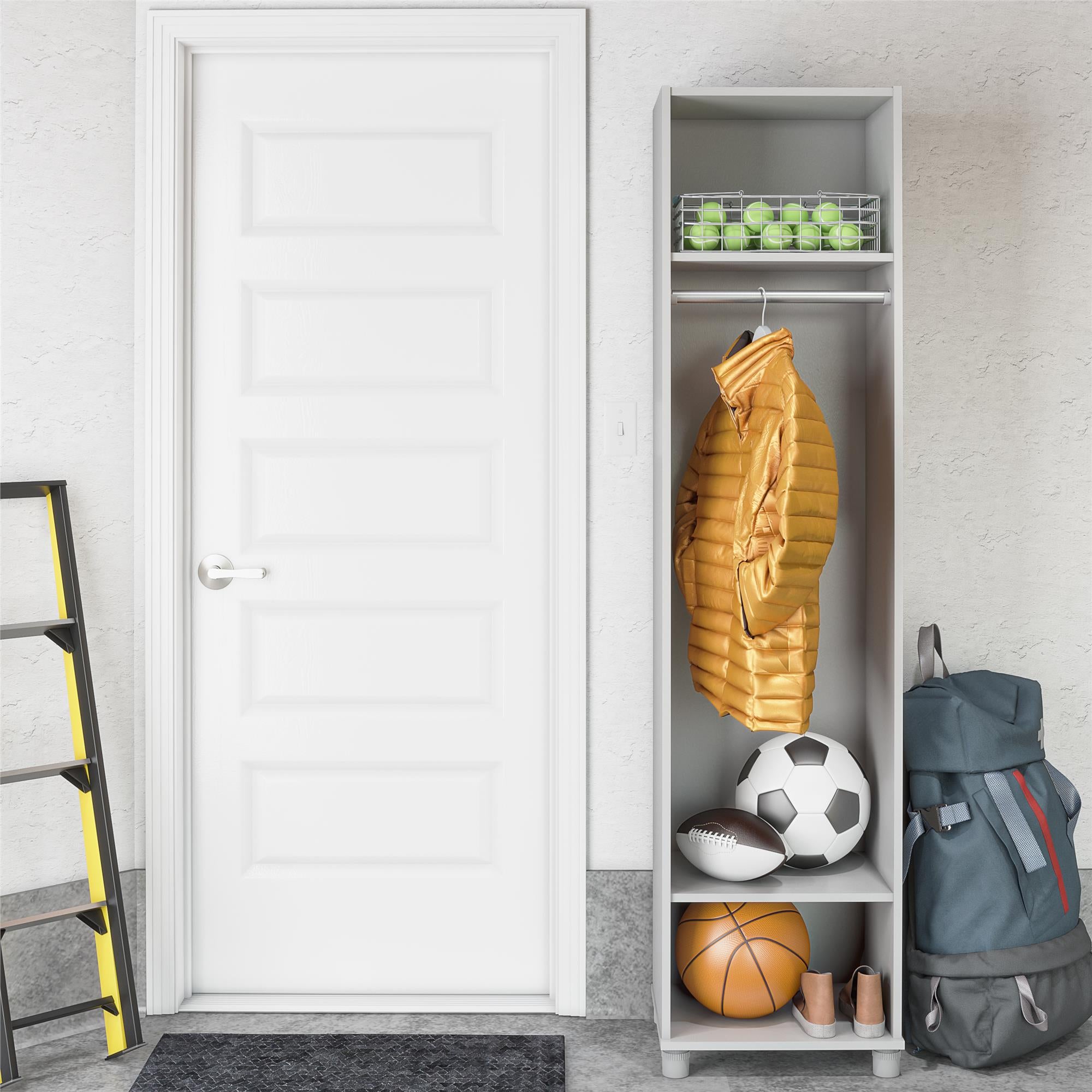 Systembuild Evolution Lory 18" Wide Mudroom Cabinet - Dove Gray