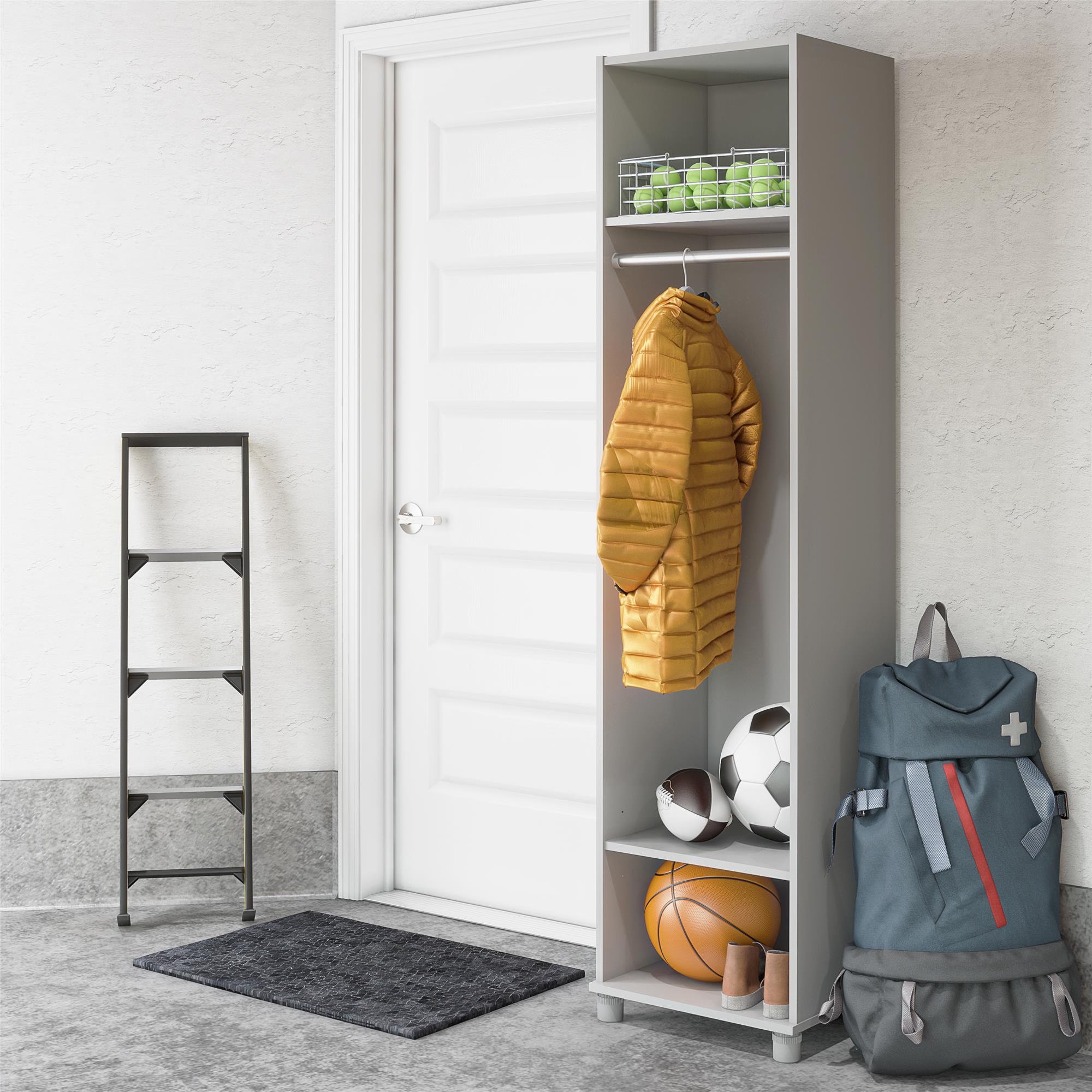 Systembuild Evolution Lory 18" Wide Mudroom Cabinet - Dove Gray