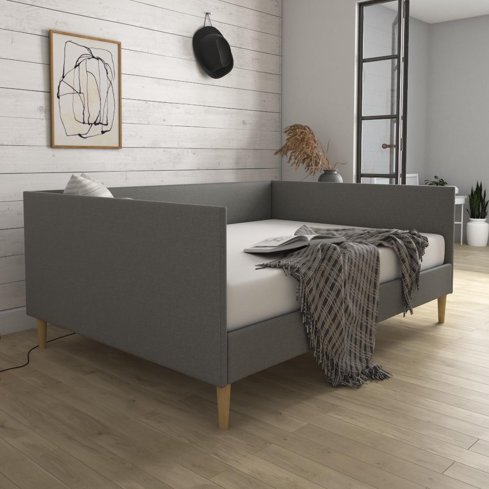 DHP Franklin Mid Century Daybed - Grey Linen - Full
