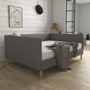 DHP Franklin Mid Century Daybed - Grey Linen - Full