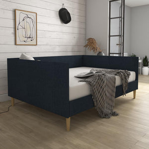 DHP Franklin Mid Century Daybed - Blue Linen - Full