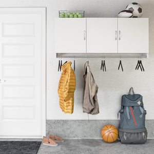 Systembuild Evolution Lory 3 Door Wall Cabinet with Hanging Rod - White