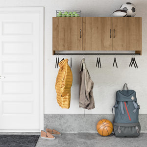 Systembuild Evolution Lory 3 Door Wall Cabinet with Hanging Rod - Natural