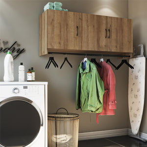 Systembuild Evolution Lory 3 Door Wall Cabinet with Hanging Rod - Natural