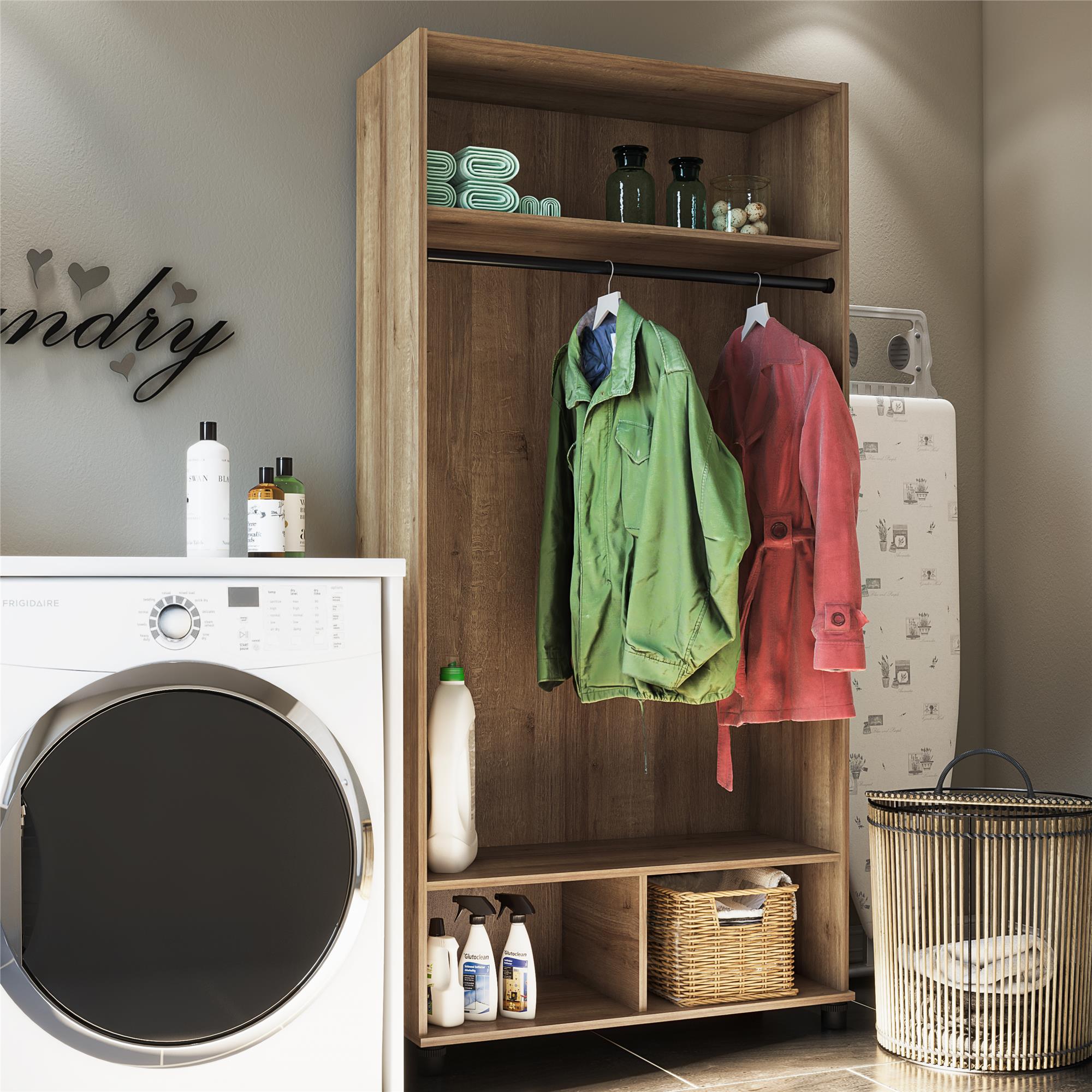 Systembuild Evolution Lory 36" Wide Mudroom Cabinet - Natural