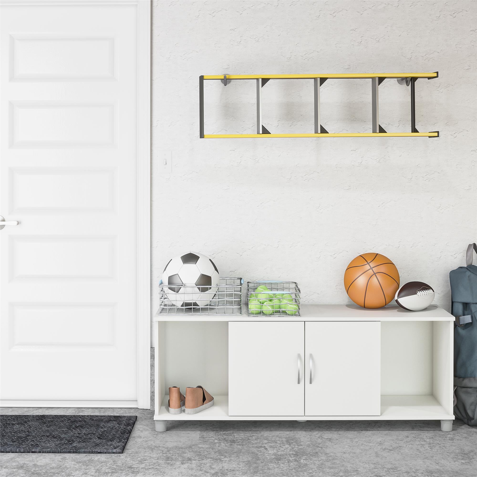 Systembuild Evolution Lory Shoe Storage Bench - White