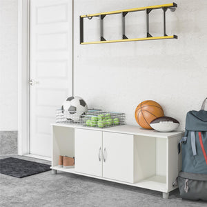 Systembuild Evolution Lory Shoe Storage Bench - White